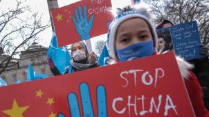 Les manifestations se multiplient pour dénoncer le traitement subi par les Ouïghours dans la région chinoise du Xinjiang - ici, à Istanbul, en mars dernier.