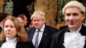 Le Premier ministre Boris Johnson a été un auditeur particulièrement attentif du discours lu par le prince Charles.