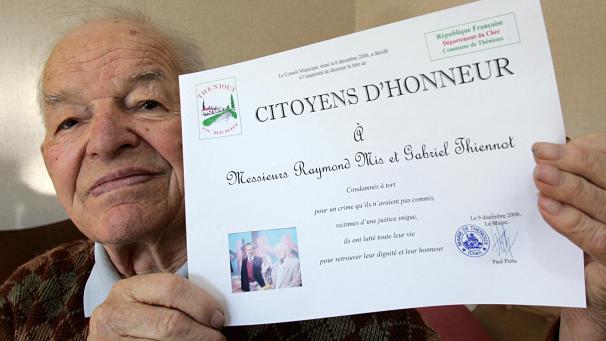 Raymond Mis a été fait « Citoyen d’honneur » en 2006 par le maire de Thenioux. En attendant, dans ce dossier, le vrai coupable court toujours.