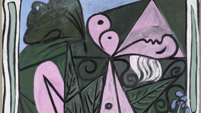 Pablo Picasso, «Nu au bouquet d’iris et au miroir», Boisgeloup, 22 mai 1934, huile sur toile, Musée national Picasso Paris.