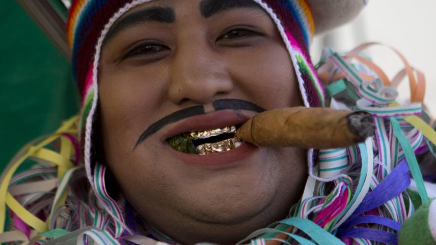 Concours de déguisement en Bolivie.