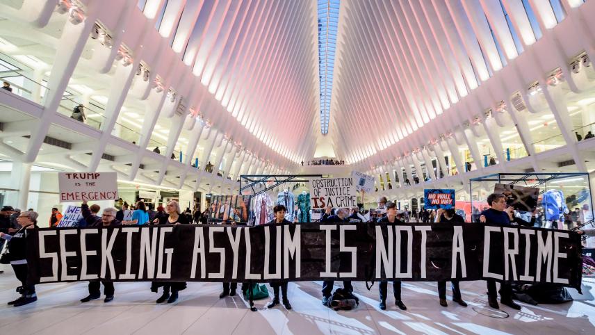Le mouvement Rise and Resist s’est réuni à New York. Leur message
? L’immigration n’est pas une menace pour la sécurité des États-Unis.