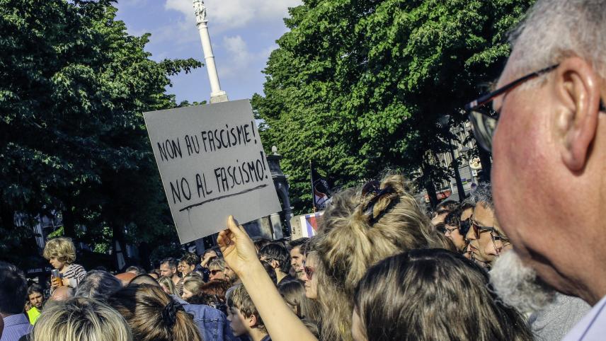 Après les résultats des élections, plusieurs milliers de Belges se sont réunis à Bruxelles pour dire non à l’extrême-droite.