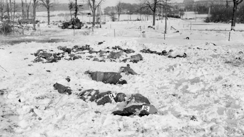 Les corps des soldats américains ont été retrouvés, gelés sous la neige, en janvier 1945, dans une prairie qui, actuellement, jouxte le musée dédié à ce drame.
