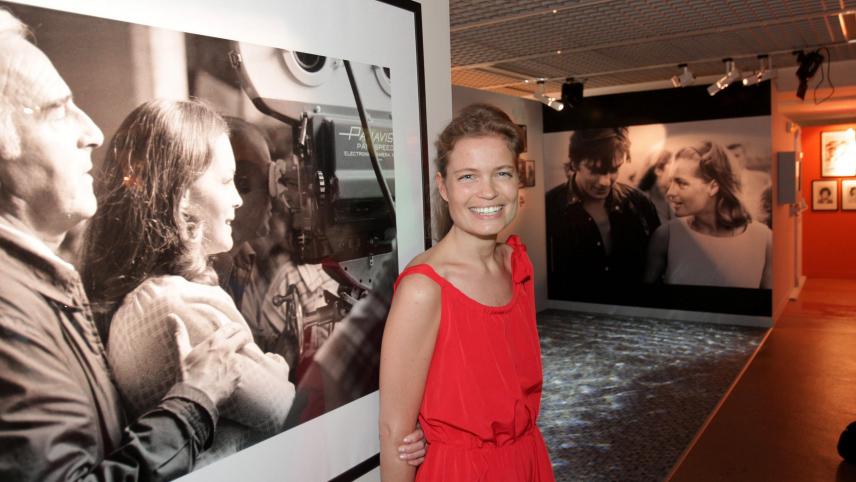 En 2012, à l’exposition photo consacrée à la star.
