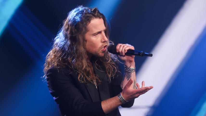 Julien Doré lors de la finale de «The Voice Belgique» en avril 2021