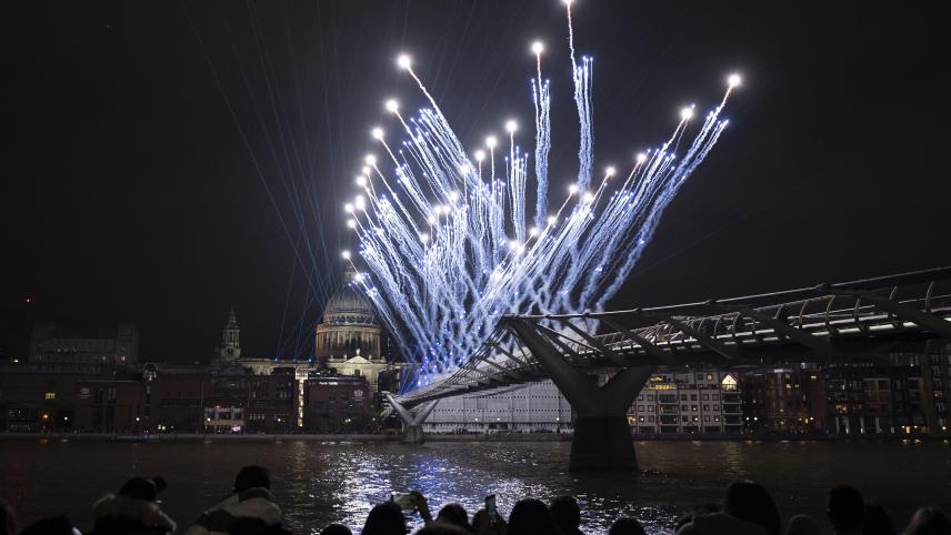Célébrations du Nouvel An à Londres.