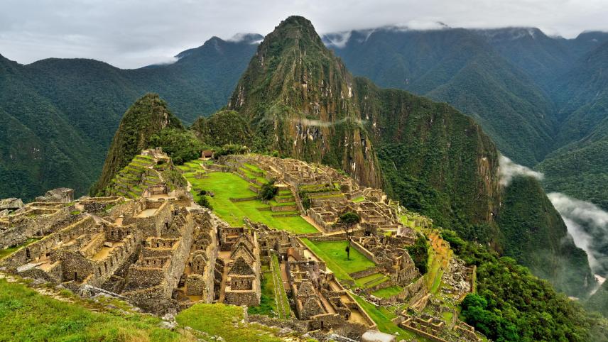 Le Machu Picchu au Pérou, un impressionnant vestige de la civilisation inca.