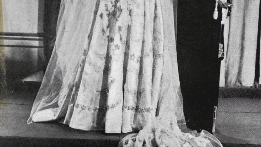 La princesse Elizabeth et le Duc d’Edimbourg, le Prince Philip, le jour de leur mariage.