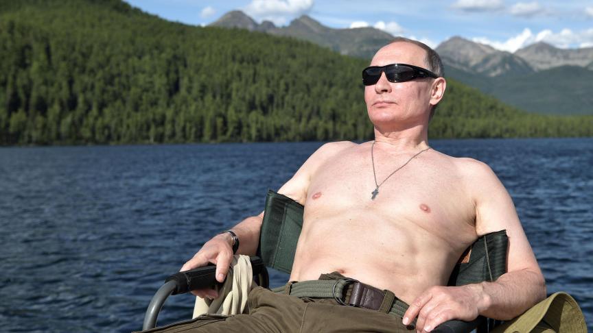 Les images ont été fournies aux médias russes par les services du Kremlin dans l’optique de renforcer la communication du président. © EPA