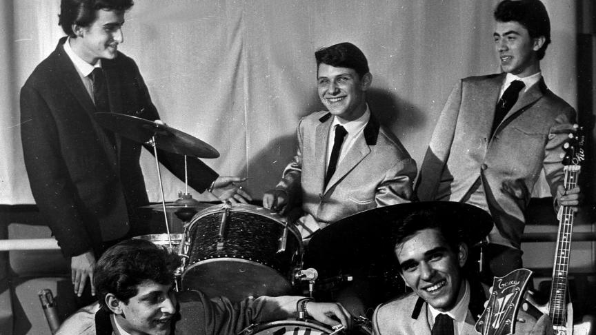 Les Chats Sauvages, premier groupe de Dick Rivers dans les années 60.