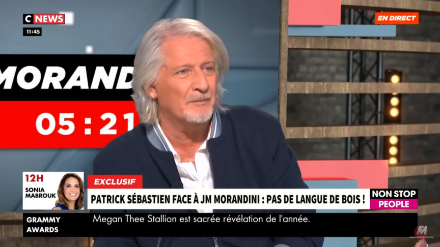 Capture d’écran - CNews avec Patrick Sébastien et Jean-Marc Morandini