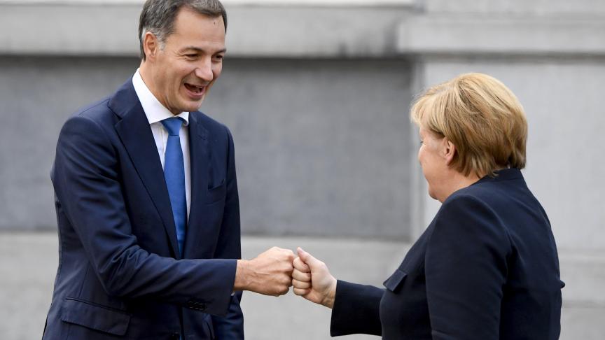 Angela Merkel a été invitée par le Premier ministre belge, Alexandre De Croo pour saluer les relations entre l’Allemagne et la Belgique.